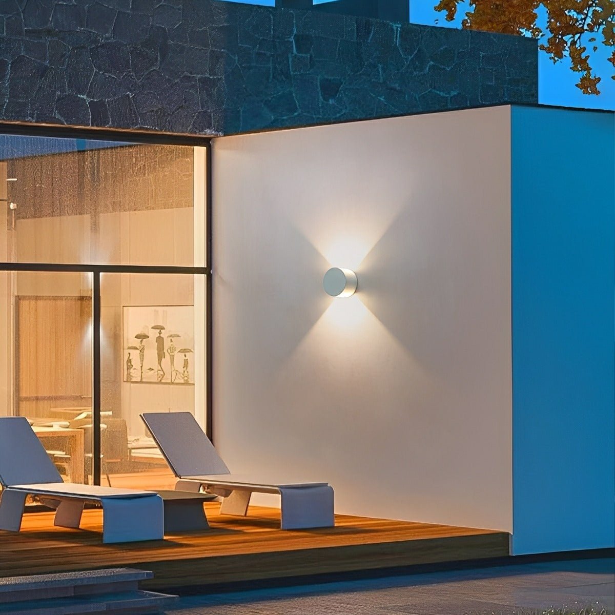 Modern Waterproof Round Up and Down Lights LED Wall Lights