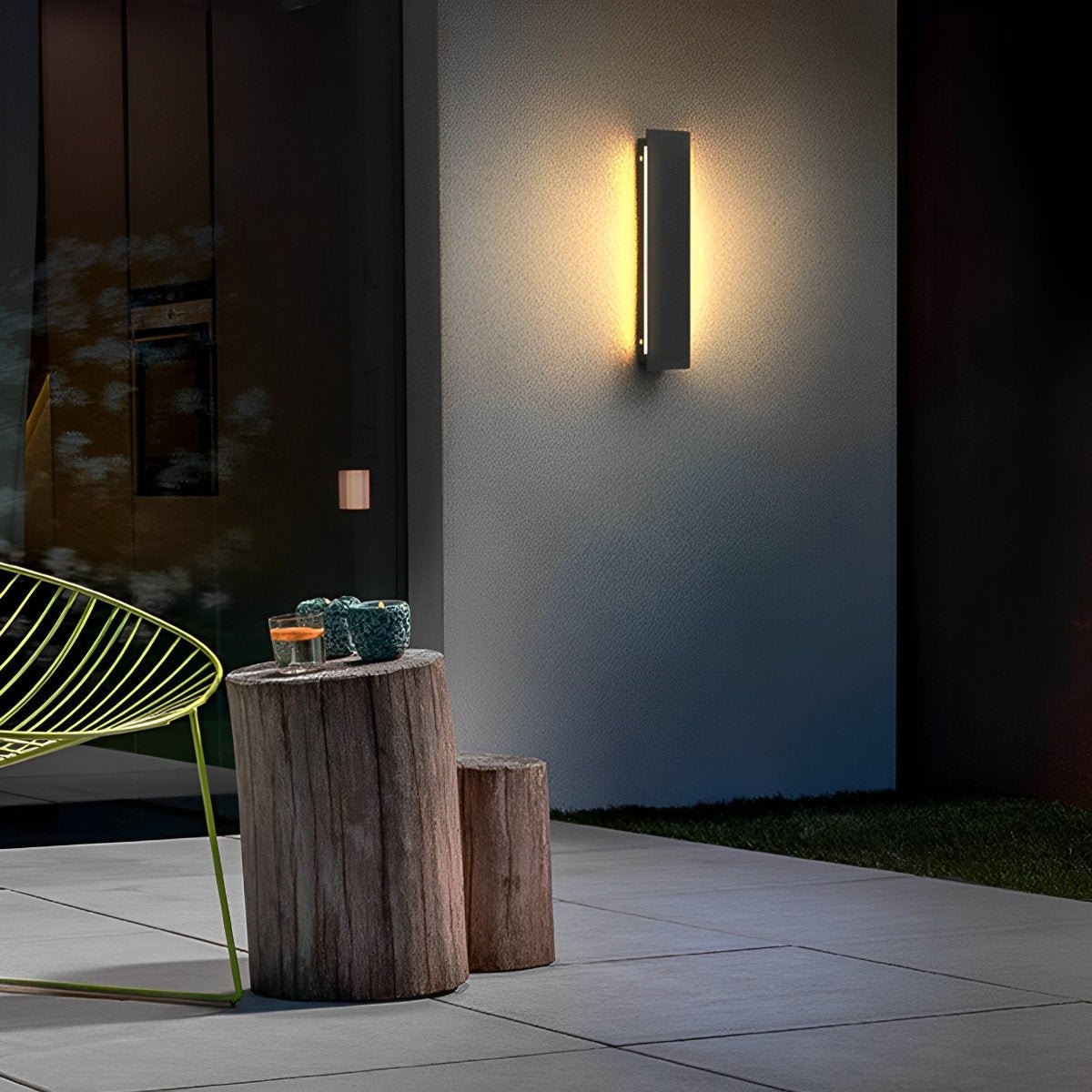 Outdoor Modern Waterproof Long Strip Bright LED Wall Light for Villa Courtyard