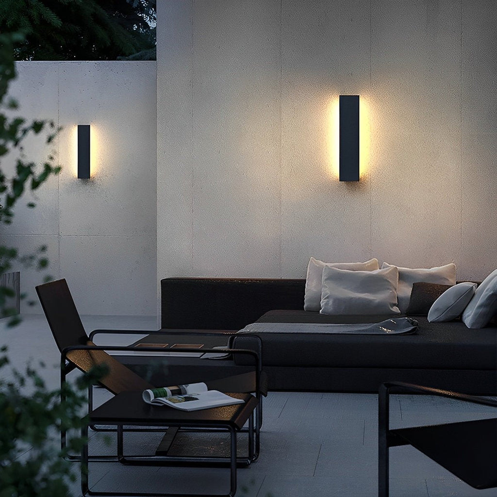 Outdoor Modern Waterproof Long Strip Bright LED Wall Light for Villa Courtyard