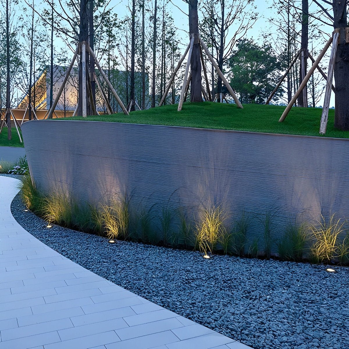 LED Recessed In-Ground Deck Stair Lights Outdoor Step Lights 16 Pcs