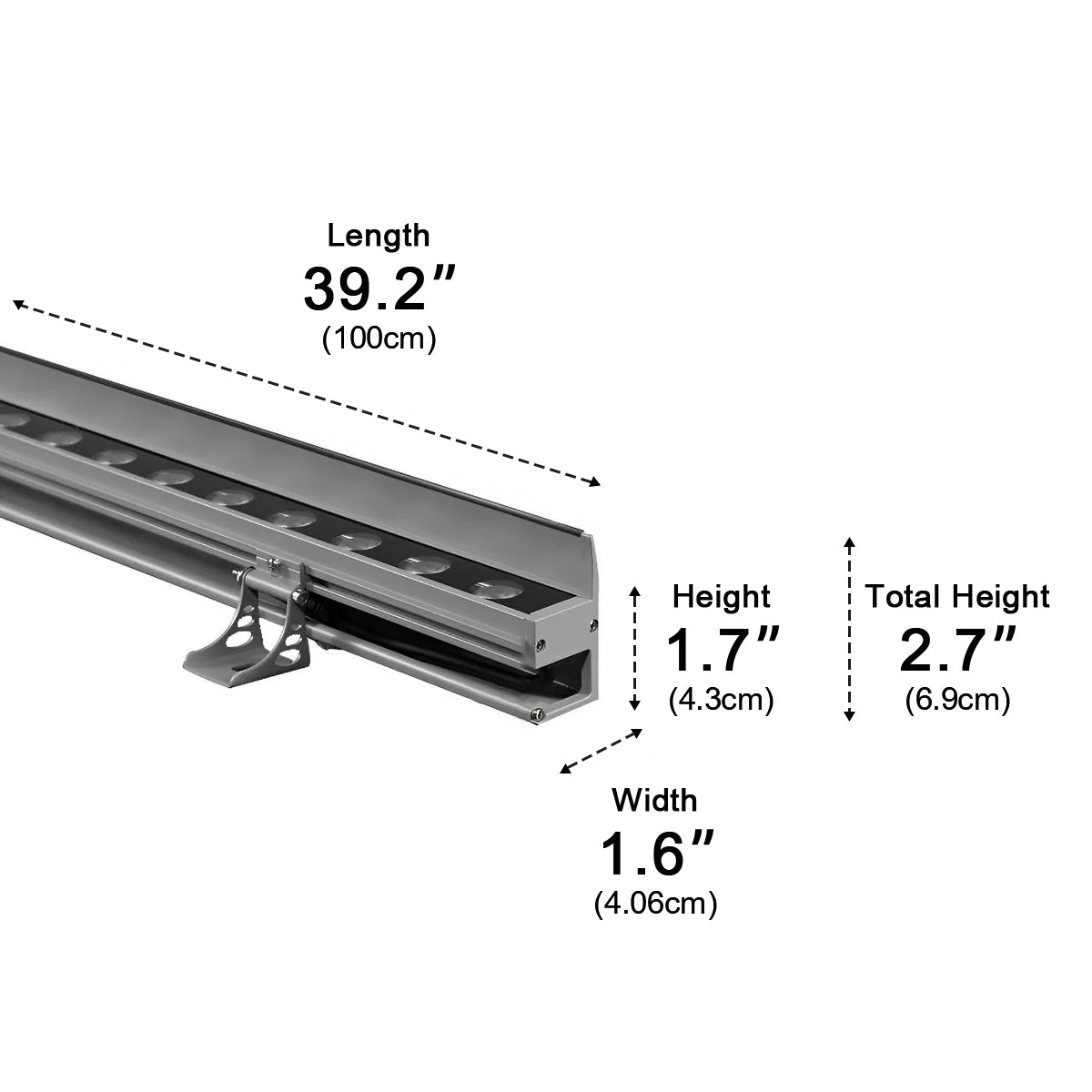 Waterproof LED Wall Washer Light DC24V – Outdoor Architectural Facade Lighting