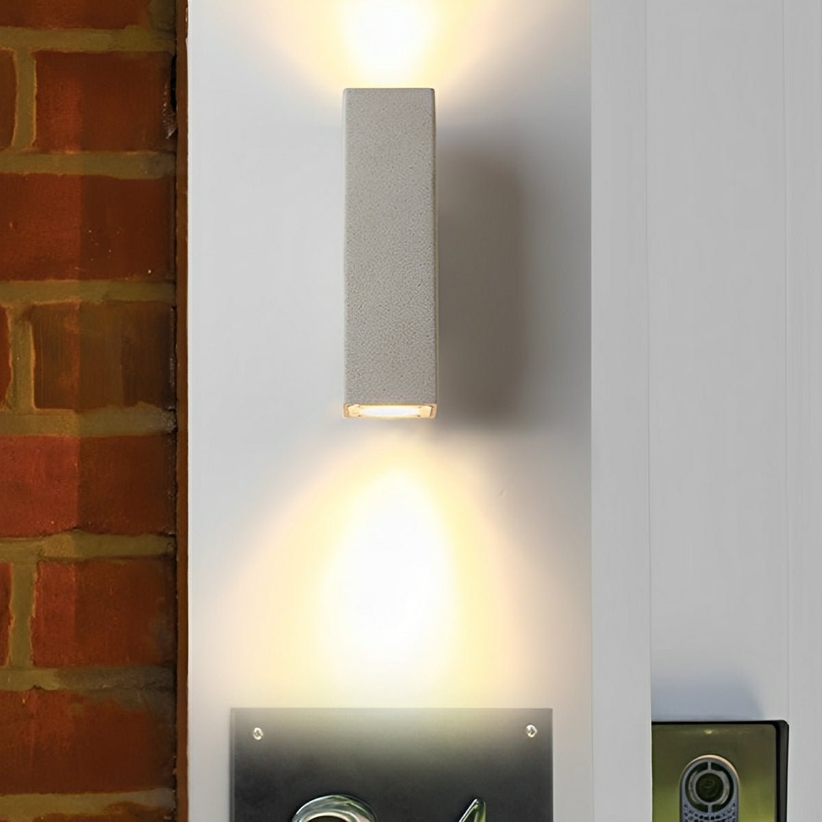 Waterproof Outdoor Concrete Rectangulart Up&Down Exterior Porch LED Wall Lights