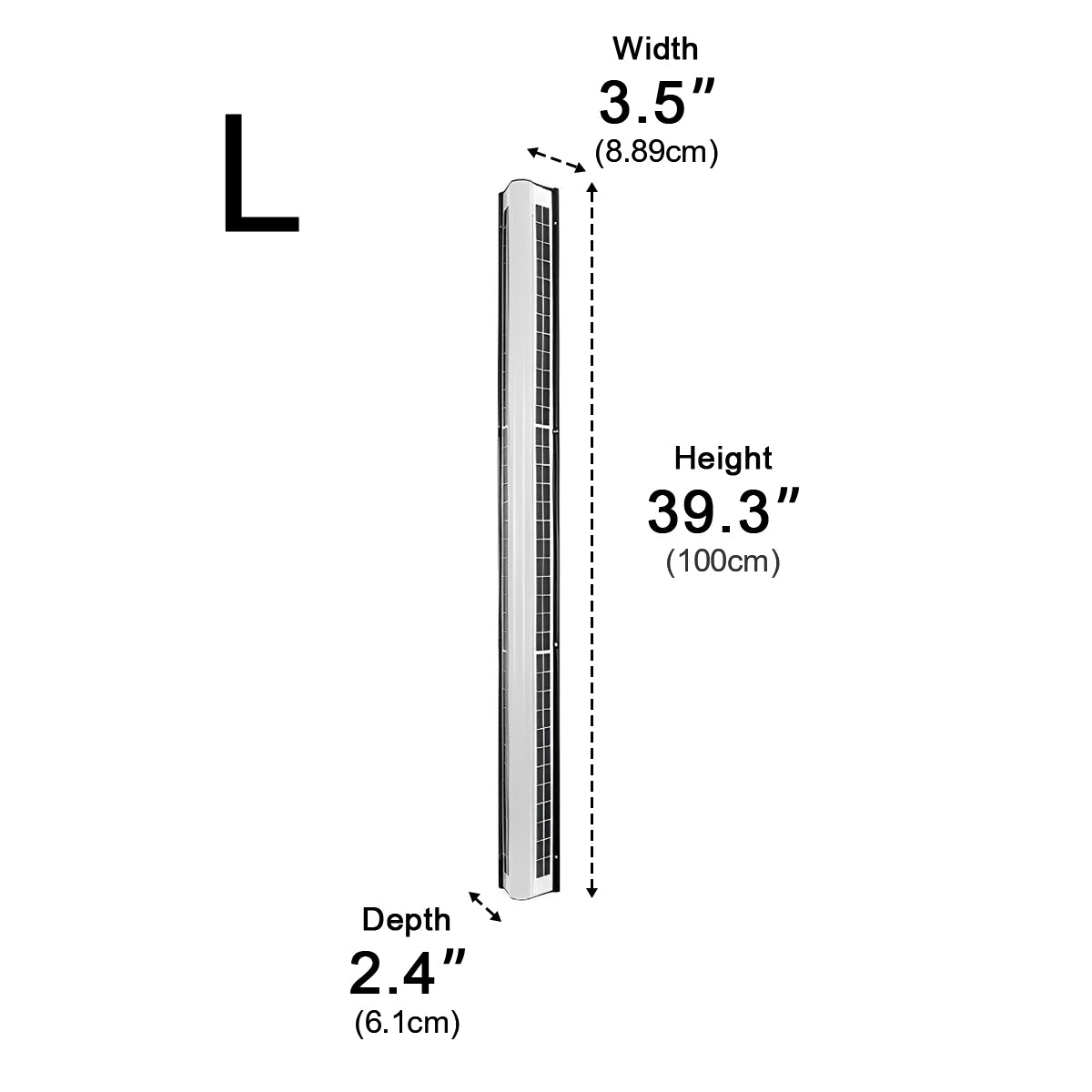 Waterproof  Solar Modern Rectangular Minimalist LED Strip Light
