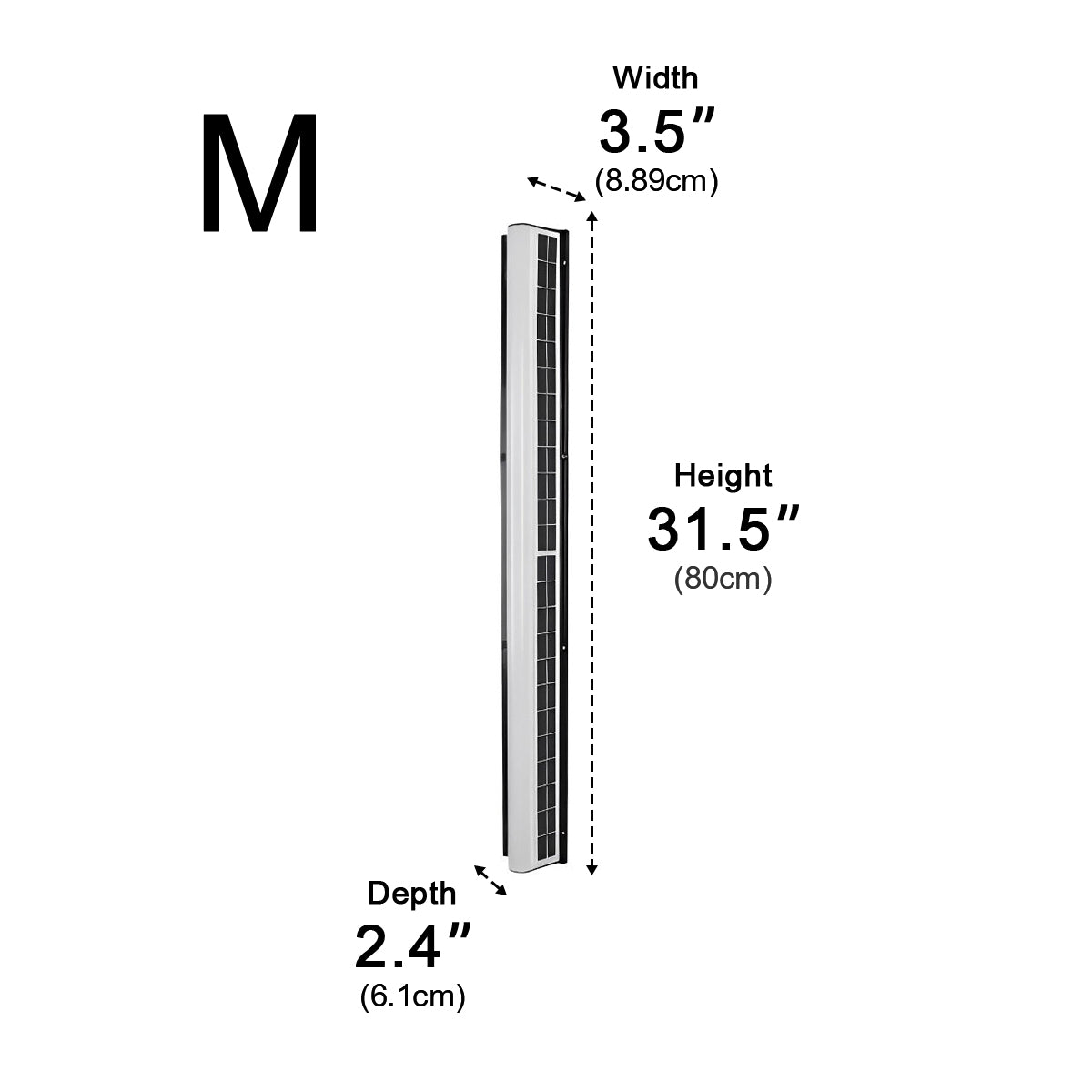Waterproof  Solar Modern Rectangular Minimalist LED Strip Light